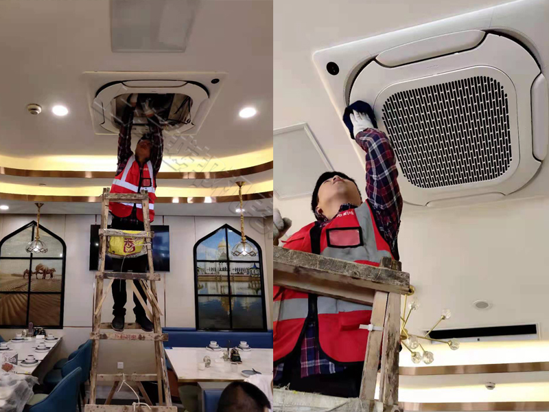 西北合餐廳中央空調清洗維護工程