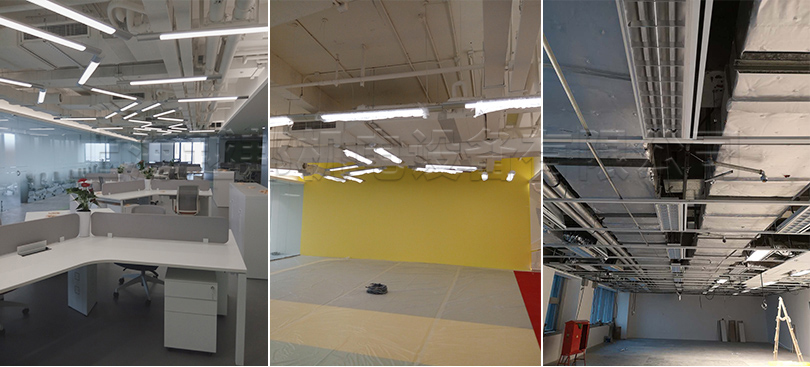 聯強國際辦公樓組合式中央空調室內機安裝