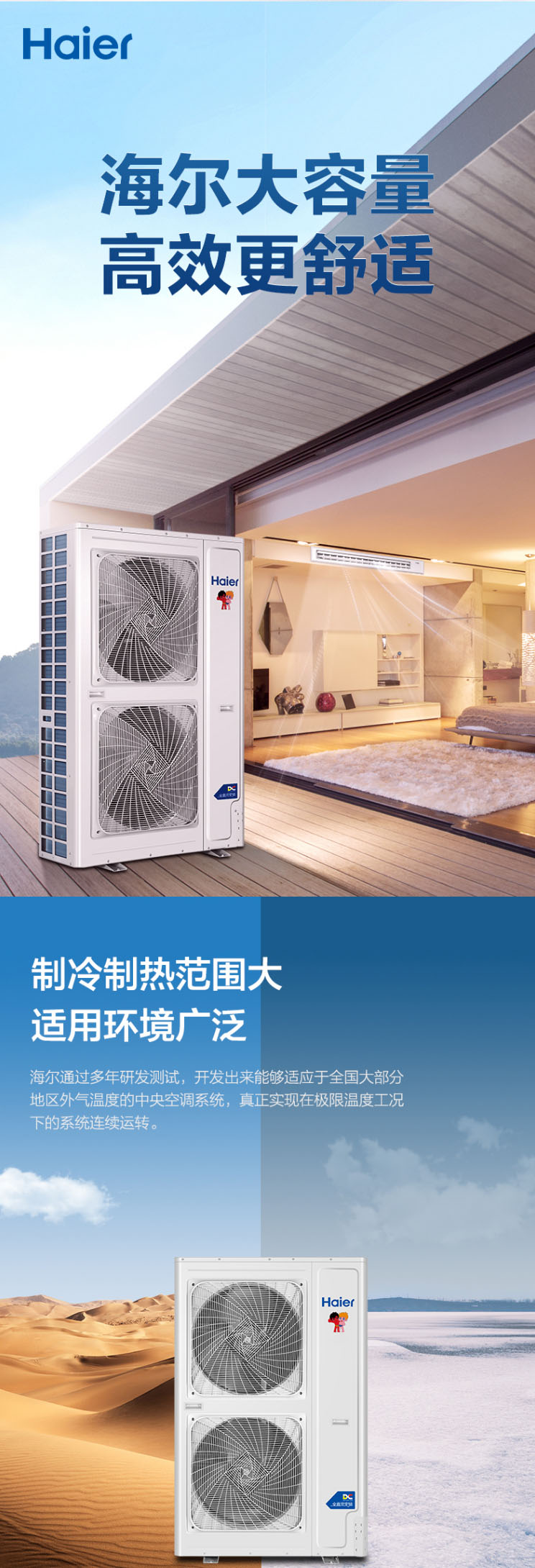 海爾（Haier）家用中央空調10匹一拖八多聯機1