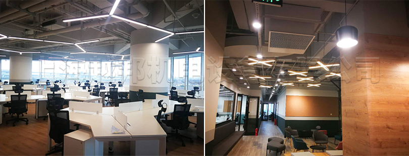 虹橋世界中心新風排風安裝工程室內機安裝